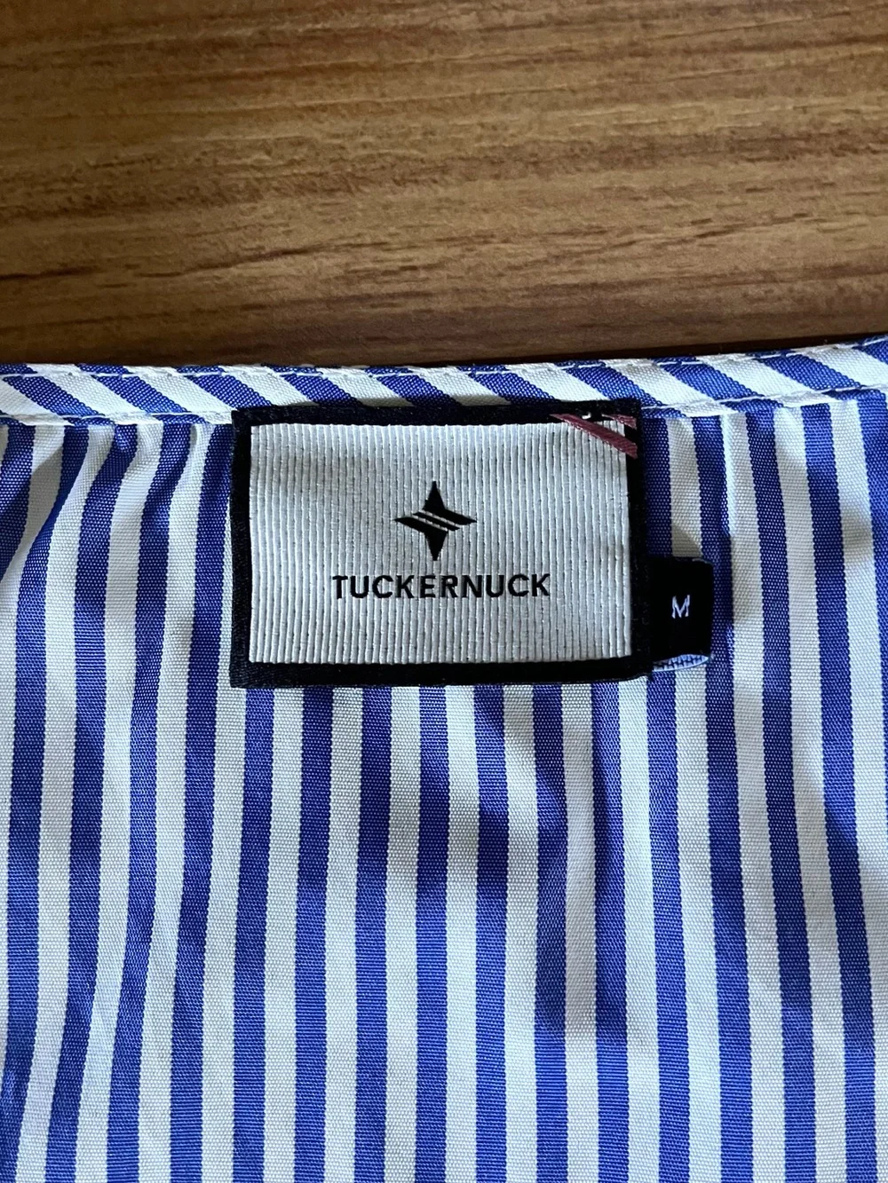 Tuckernuck Blue Stripe Easton Blouse Medium